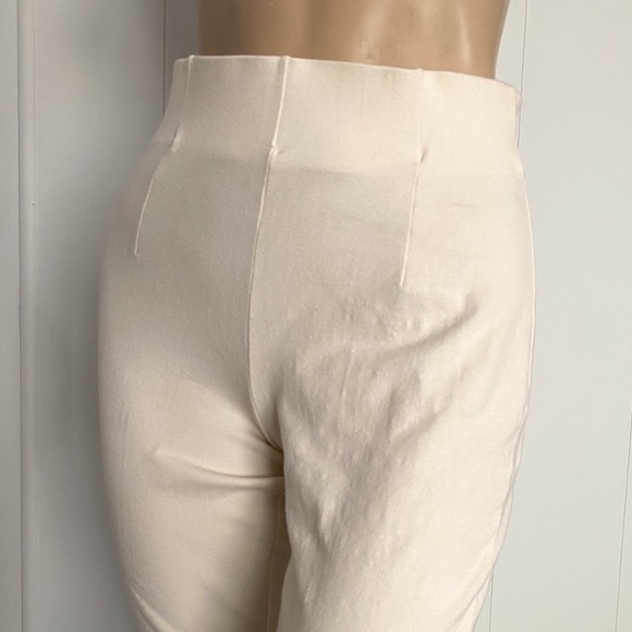 VTG 1980s Off White Stirrup Pants Womens S M - Picture 4 of 10